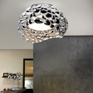 Plafoniera LED design modern diam.46cm Narisa crom SV-266866 57495 universul-luminii.ro