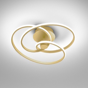Plafoniera LED design modern Diva 52cm, auriu, alb sau titan 146615 universul-luminii.ro