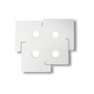 Plafoniera LED design modern TOTEM PL4 alb 215778