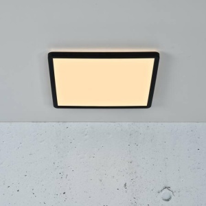Plafoniera LED design silm IP54 baie Oja square 29 negru 3000-4000K 2015066103 NL 195105 universul-luminii.ro