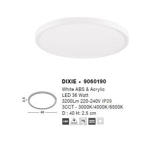 Plafoniera LED design slim DIXIE 40cm 121895 universul-luminii.ro