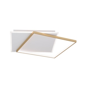 Plafoniera LED design slim EMANUEL auriu/alb - Img 4