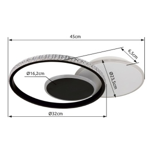 Plafoniera LED design slim PERLIX - Img 8