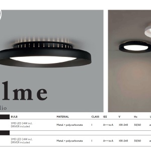 Plafoniera LED design ultramodern minimalist DOLME black 64096 172735 universul-luminii.ro