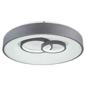 Plafoniera LED dimabila cu telecomanda design modern MAVY alb/gri 48416-50R GL 192195 universul-luminii.ro