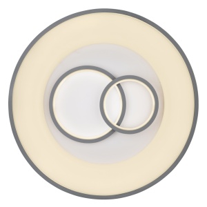 Plafoniera LED dimabila cu telecomanda design modern MAVY alb/gri 48416-50R GL 87685 universul-luminii.ro