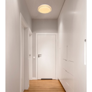 Plafoniera LED moderna cu decor stralucitor OVI 12W 105435 universul-luminii.ro