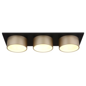 Plafoniera LED negru sampanie RAYMOND 3L - Img 3