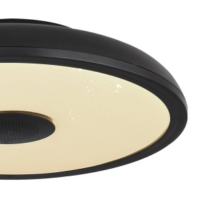 Plafoniera LED RGB cu telecomanda si difuzor RAFFY negru 241075 universul-luminii.ro