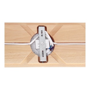 Plafoniera LED rustica fabricata manual din lemn OKIO 3L 231735 universul-luminii.ro