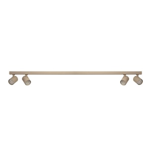 Plafoniera liniara bej cu 4 spoturi EXO 4, 120cm