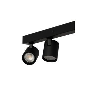Plafoniera liniara neagra cu 3 spoturi EXO 3, 70cm - Img 3
