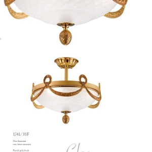 Plafoniera LUX design clasic realizata manual Cloe 40cm 225265 universul-luminii.ro