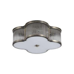 Plafoniera metal alama antique, sticla Lotus 3L 632095 universul-luminii.ro