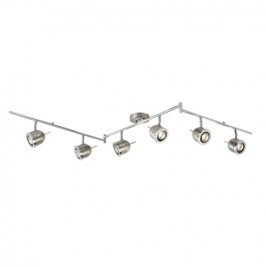 Plafoniera moderna cu 6 spoturi directionabile Palmer 4926SS SRT