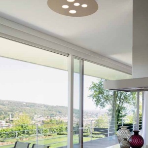 Plafoniera moderna Luna 60x72,5cm, alb sau gri 228295 universul-luminii.ro