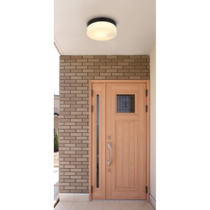 Plafoniera pentru exterior design modern IP44 Vranos negru, opal - Img 2