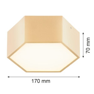 Plafoniera, Spot aplicat LED LIBERO auriu 169335 universul-luminii.ro