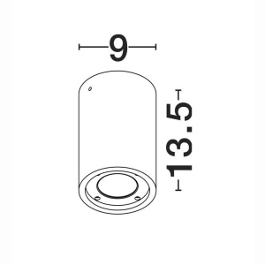 Plafoniera, Spot din ciment pentru exterior IP65 Par 250735 universul-luminii.ro