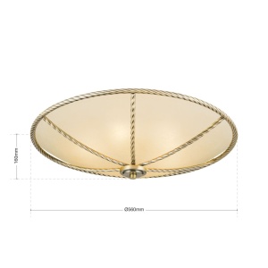 Plafoniera stil clasic diam.56cm Mauro DL 7-567/56 Patina OR - Img 8