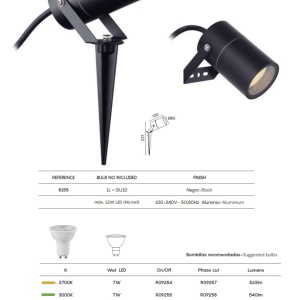 Proiector cu tarus iluminat exterior IP65 QUEBEC 136955 universul-luminii.ro