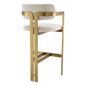Scaun bar design LUX Donato, boucle crem 115048 HZ - Img 3