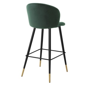 Scaun de bar design elegant LUX Volante, verde inchis 115733 HZ - Img 3