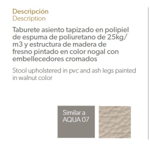Scaun de bar tapitat design italian Gerda AC-CS788 - Img 2