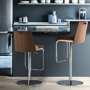 Scaun de bar tapitat design italian Steel F3179AL - Img 6