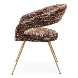 Scaun design elegant LUX Bravo, boucle sonata red - Img 4