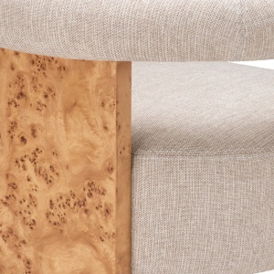 Scaun design LUX, Furnir Burl Mappa, Maro, Percy - Img 7