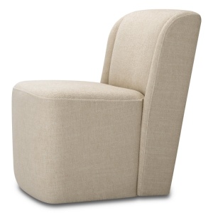 Scaun design LUX Selene, Renato ecru - Img 5