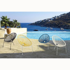 Scaun design modern albastru DOROTHY 0661024 BZ - Img 6