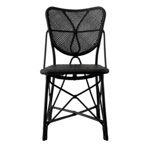 Scaun din ratan design LUX, Colony negru - Img 5