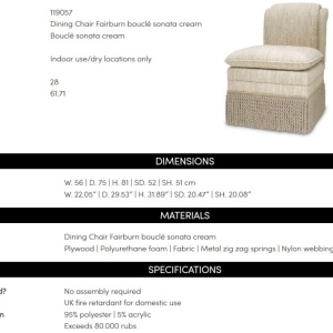 Scaun elegant design LUX Fairburn - Img 10