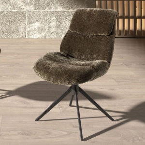 Scaun modern pivotant Olive green