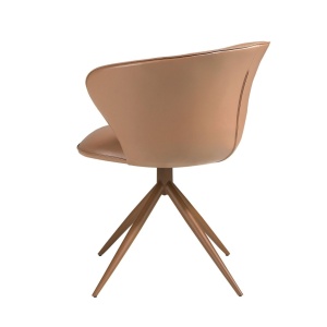 Scaun modern pivotant piele sintetica Camel - Img 4
