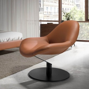 Scaun pivotant confortabil design LUX Brown