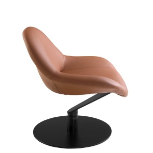 Scaun pivotant confortabil design LUX Brown - Img 7