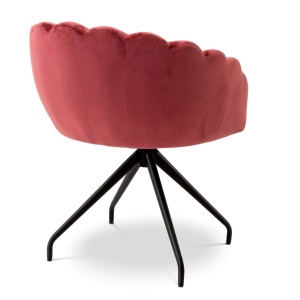 Scaun pivotant design elegant LUX Luzern, Savona faded red - Img 4