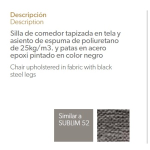 Scaun tapitat design italian Gabriele AC-F3207 - Img 3