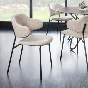 Set 2 scaune stil modern Tracy Alpine, boucle greige - Img 6