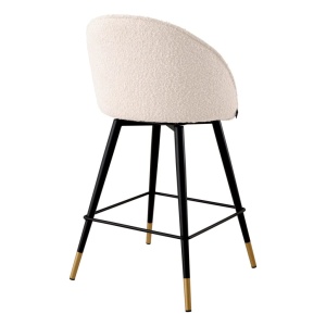 Set de 2 scaune de bar pivotante, design LUX, Counter Stool Cooper crem - Img 4