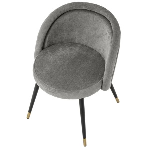 Set de 2 scaune design LUX Chloe, gri 114528 HZ - Img 7