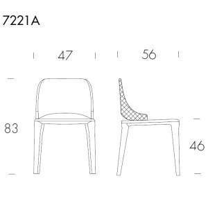 Set de 2 scaune elegante design LUX Malva elite - Img 5