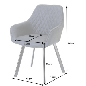 Set de 2 scaune Palermo, antracit A-39342 VC - Img 7