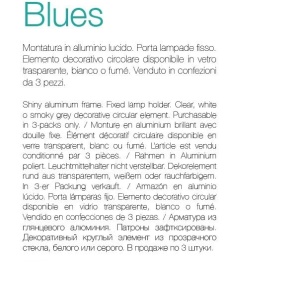 Set de 3 spoturi incastrabile BLUES FI1 SQUARE TRASPARENTE 114019 - Img 3