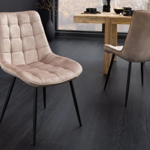 Set de 4 scaune ROADSTAR catifea sampanie greige - Img 10