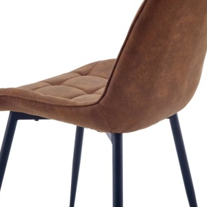 Set de 4 scaune ROADSTAR microfibra cognac - Img 7