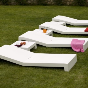 Sezlong plaja design modern premium JUT SUN CHAISE 44404 Vondom - Img 3